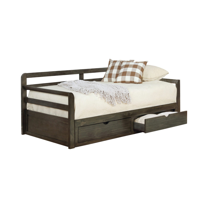 GREY  W STORAGE BED - Grey Storage Bed Bed | NorCal Furniture Santa Clara CA