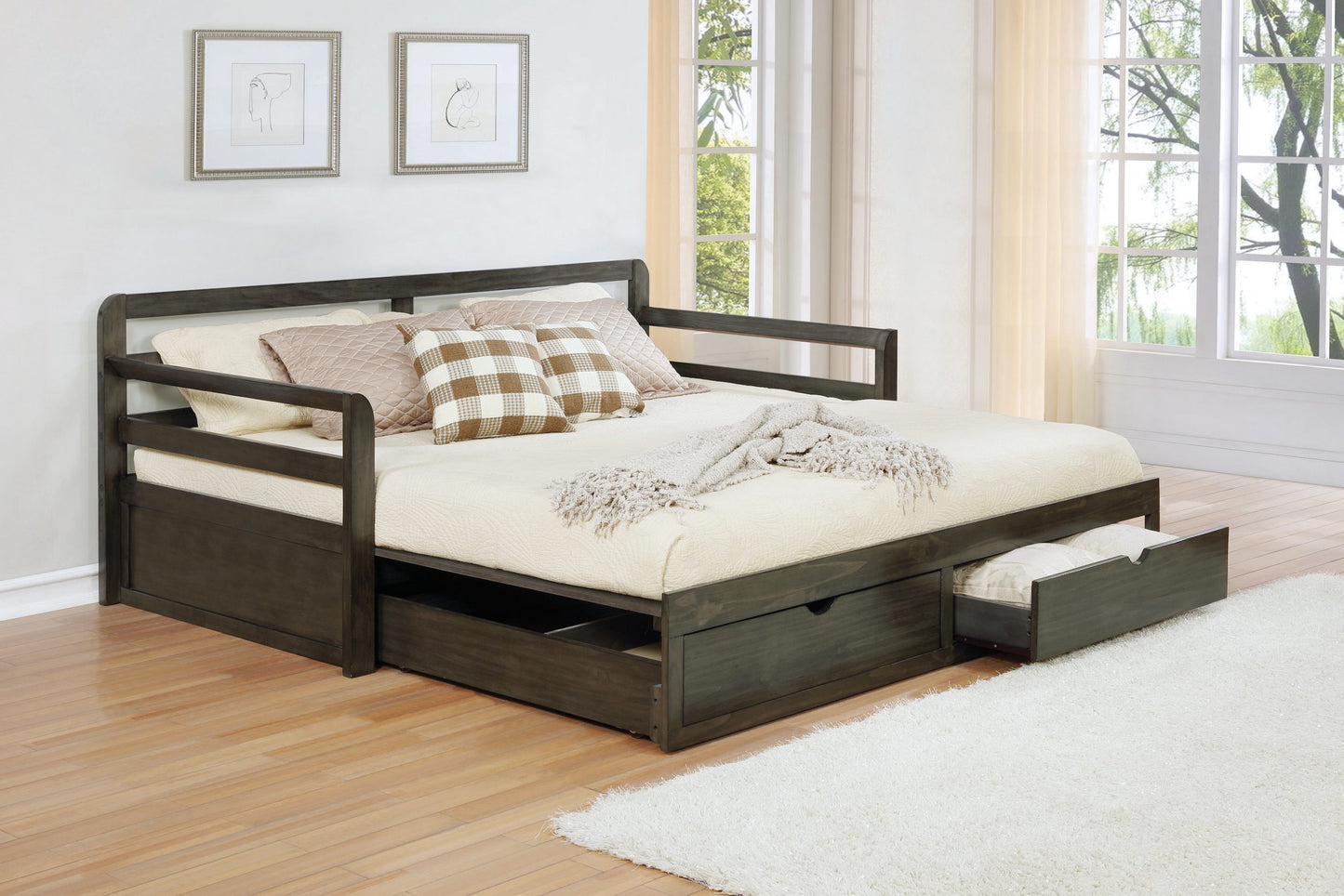 GREY - W/ STORAGE BED