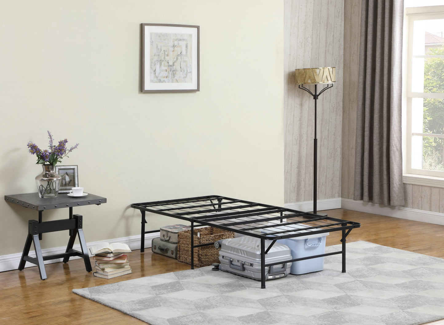 BLACK - PLATFORM BED FRAME