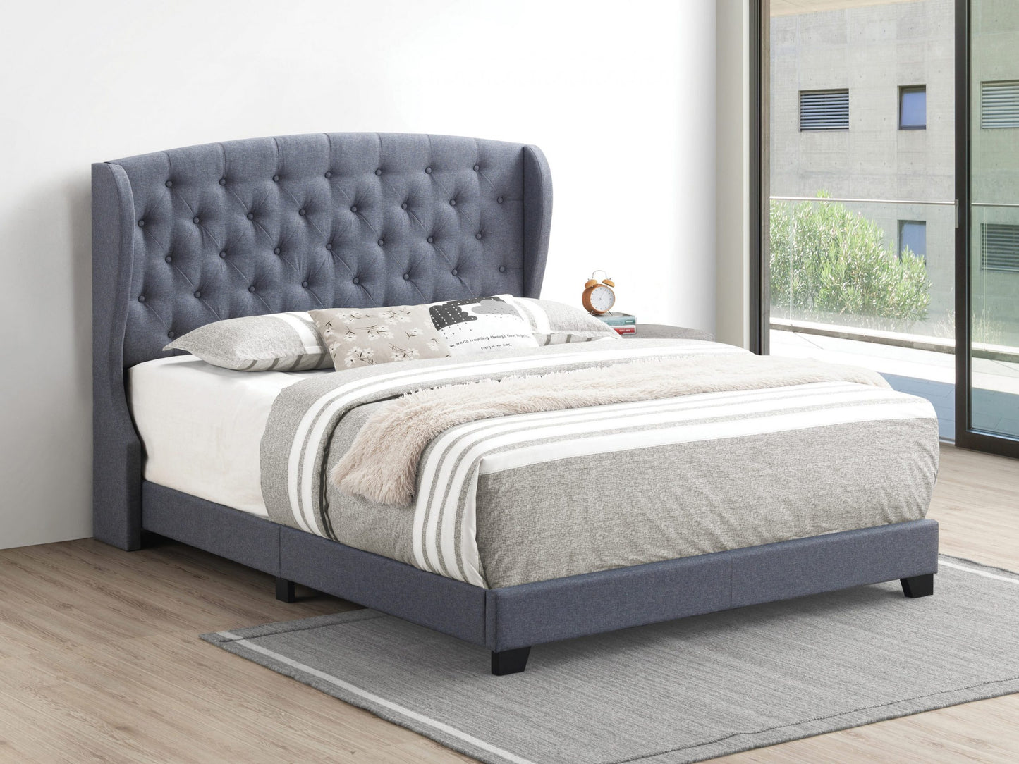 GREY - GUNMETAL BED