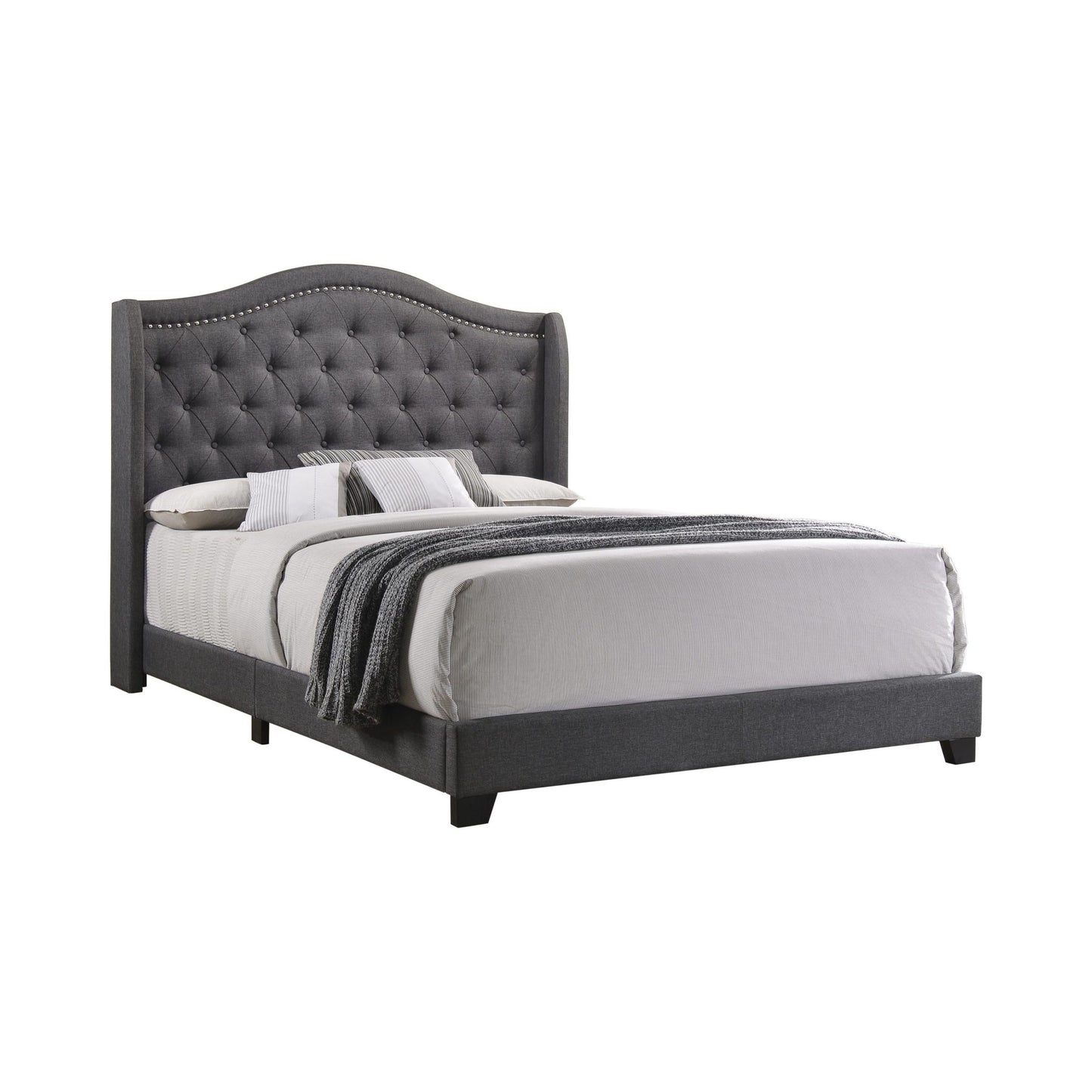 GREY - CAMEL BACK BED