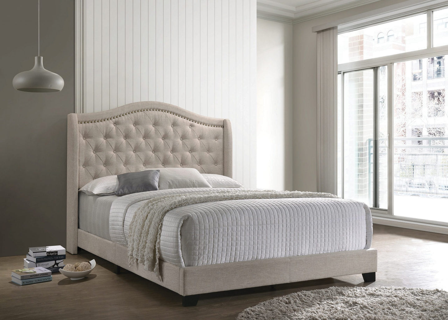 BEIGE - CAMEL BACK BED