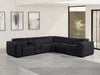 1224 Sectional - Black 6pc