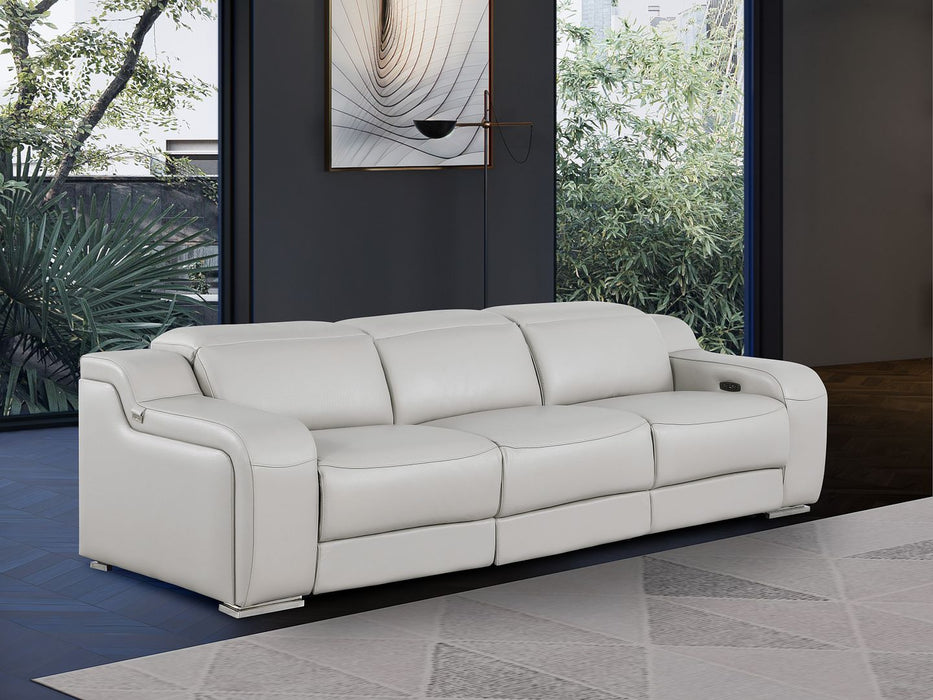 DivanItalia 1116 Power Reclining Sofa Light Grey
