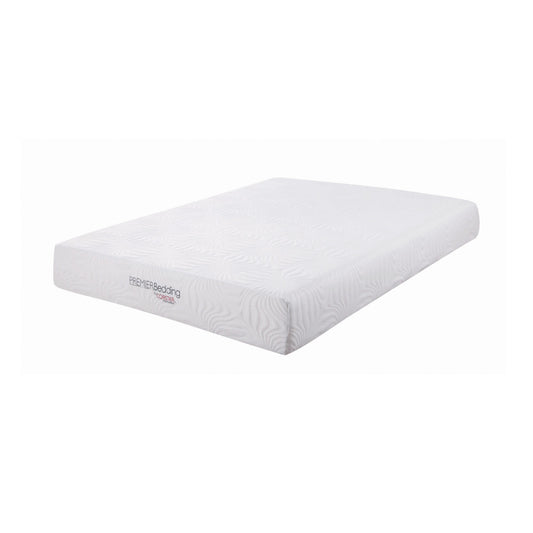 WHITE - 10" MEMORY FOAM MATTRESS