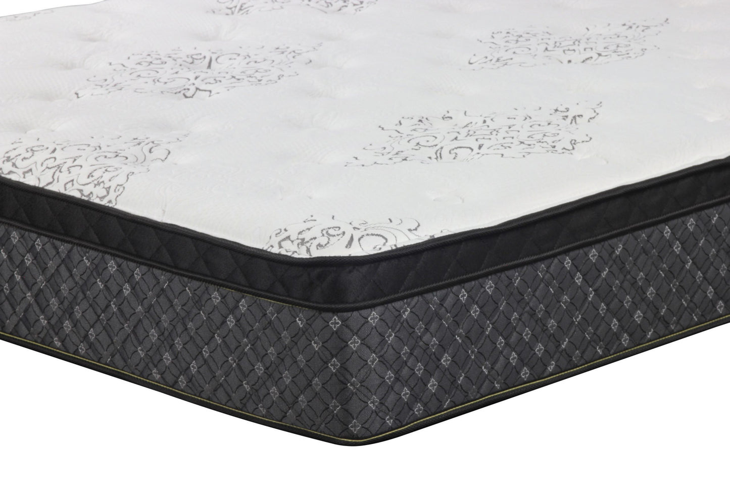 WHITE AND BLACK - 12.5" PREMIUM-FOAM ENCASED MATTRESS