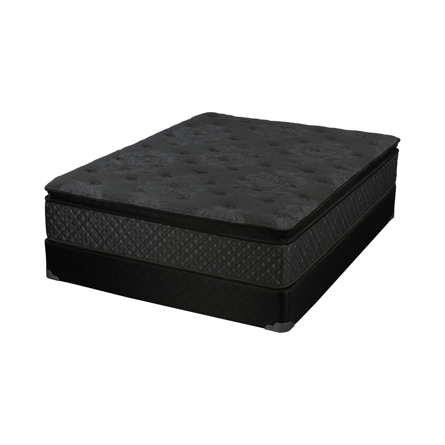 BLACK - 12" PREMIUM-POCKETED SPRING MATTRESS