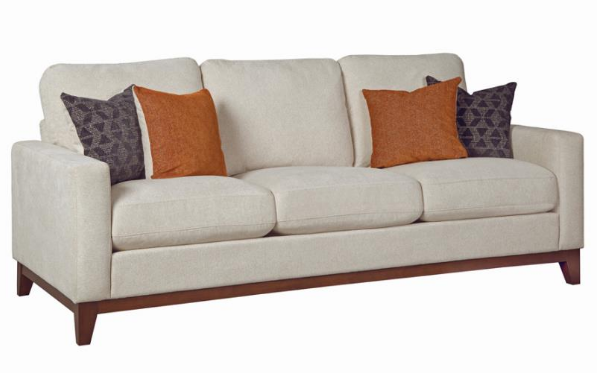 Elevations Biege Stationary Sofa