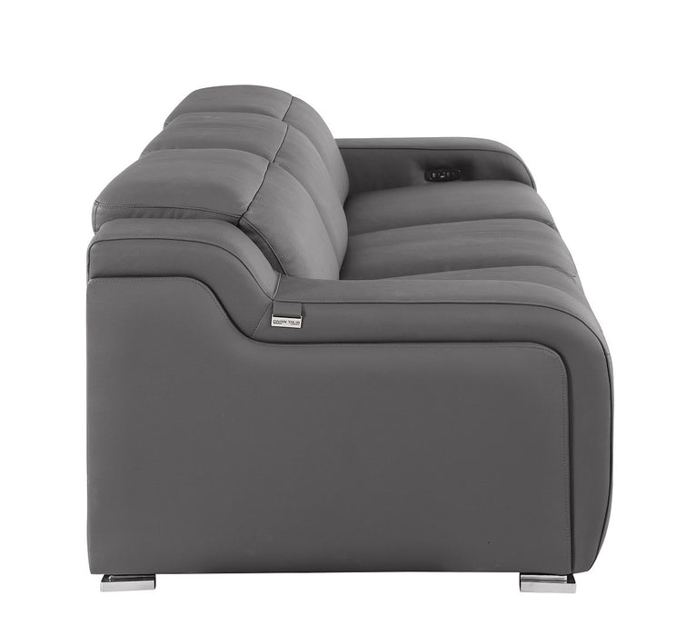 Global United 6111 3-Piece Reclining Set | Genuine Leather
