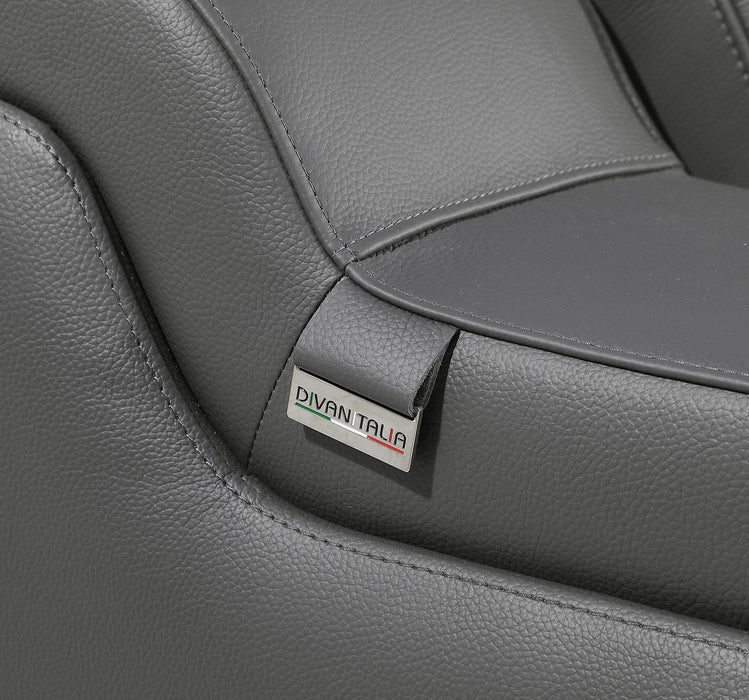 Global United 6111 Power Reclining Loveseat | Genuine Leather