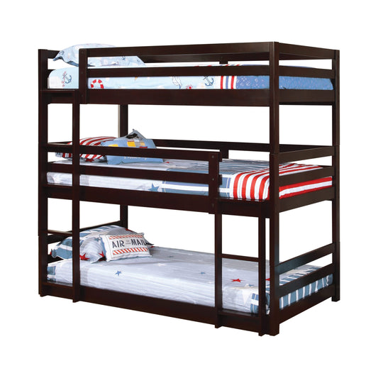 CAPPUCCINO - TRIPLE TWIN BUNK BED