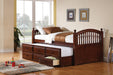 CHESTNUT  TWIN BED - Brown Transitional Panel Bed Bed | NorCal Furniture Santa Clara CA