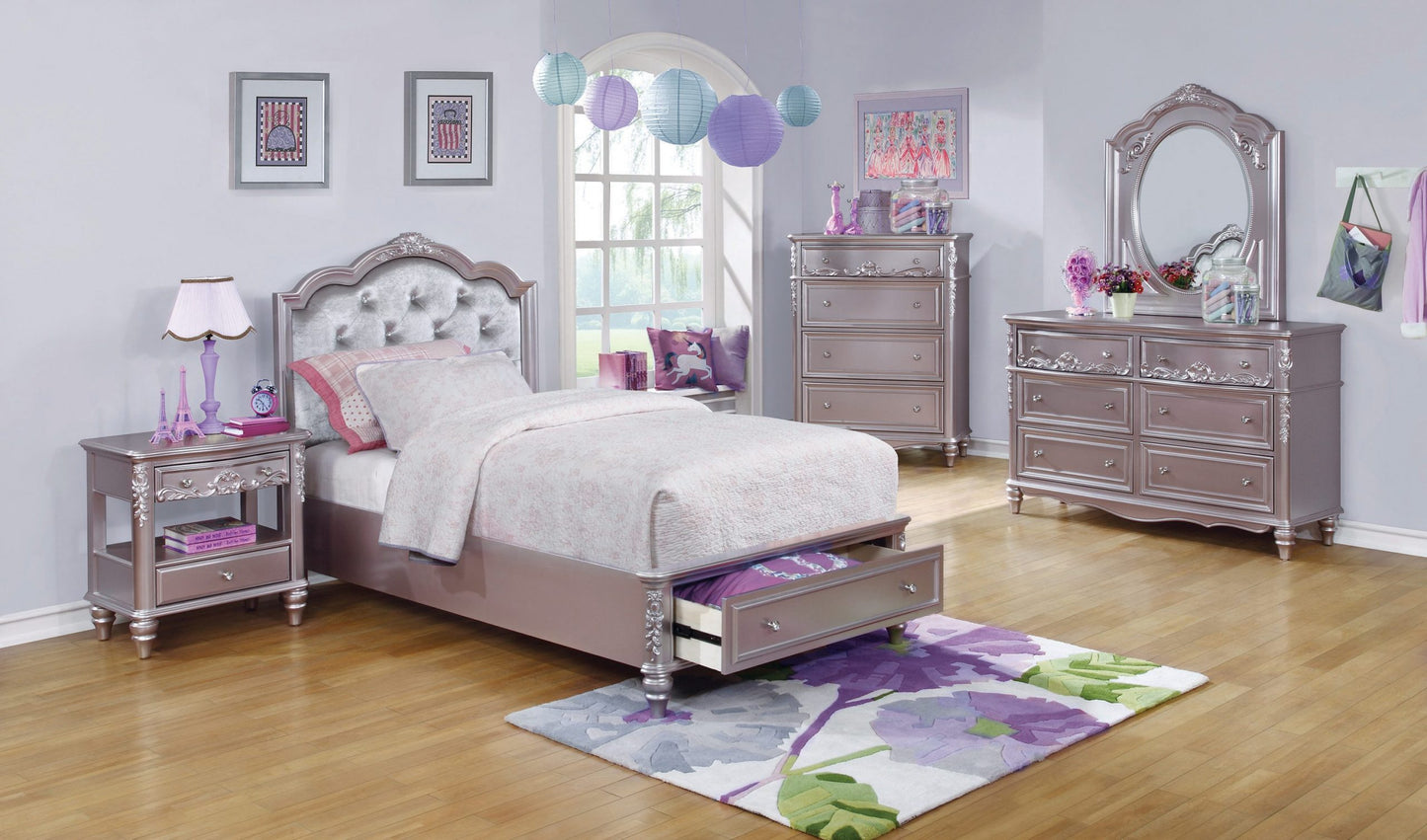 METALLIC LILAC - STORAGE BED