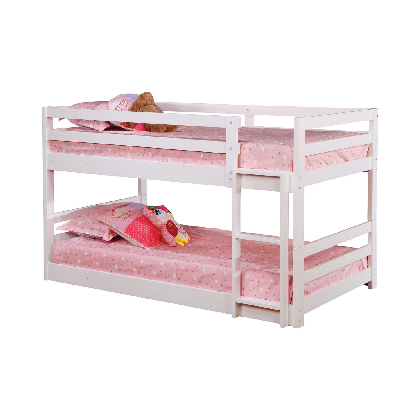 WHITE - TRIPLE TWIN BUNK BED