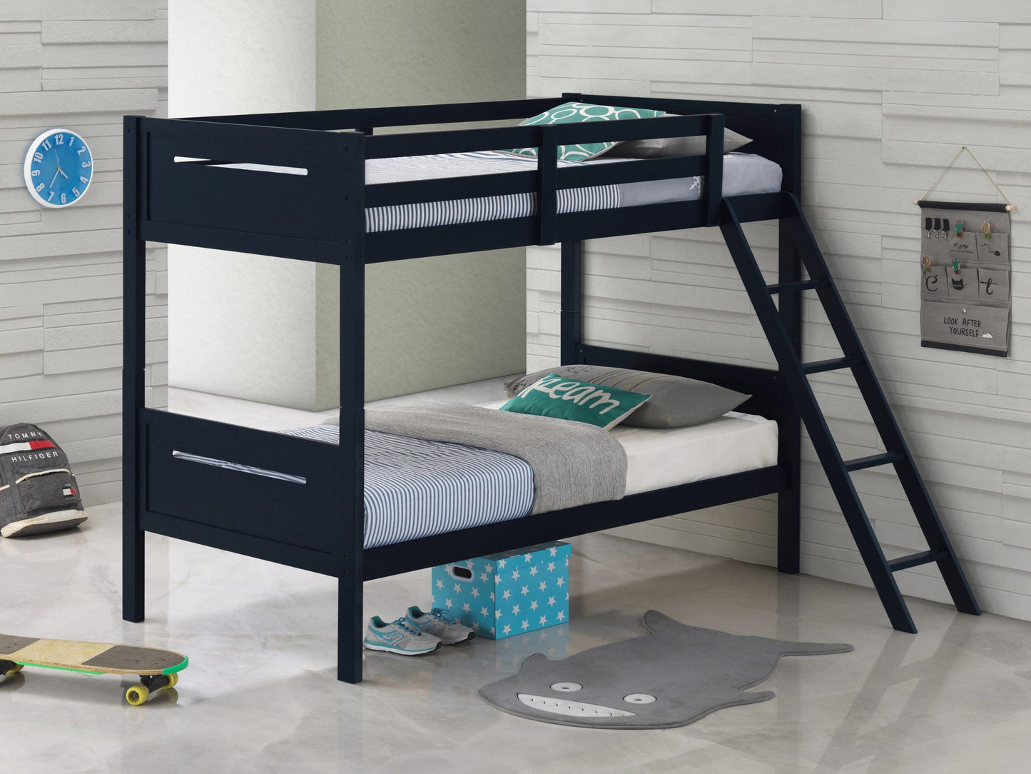 BLUE - TWIN/TWIN BUNK BED