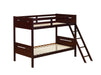 ESPRESSO  TWINTWIN BUNK BED - Brown Transitional Bunk Bed Bed | NorCal Furniture Santa Clara CA