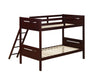 ESPRESSO  TWINTWIN BUNK BED - Brown Transitional Bunk Bed Bed | NorCal Furniture Santa Clara CA