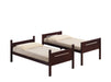 ESPRESSO  TWINTWIN BUNK BED - Brown Transitional Bunk Bed Bed | NorCal Furniture Santa Clara CA