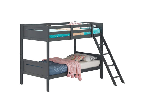 GREY - TWIN/TWIN BUNK BED