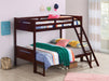 ESPRESSO  TWINFULL BUNK BED - Brown Transitional Bunk Bed Bed | NorCal Furniture Santa Clara CA