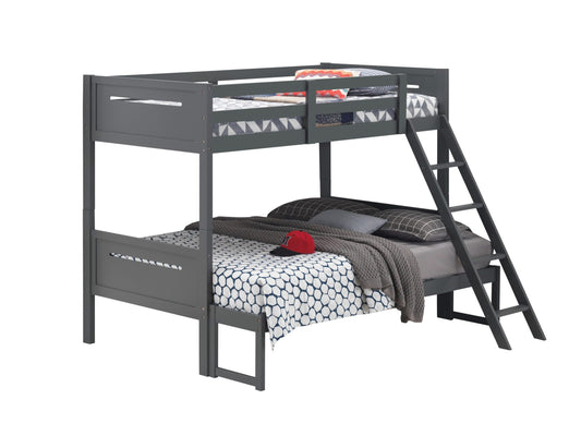 GREY - TWIN/FULL BUNK BED