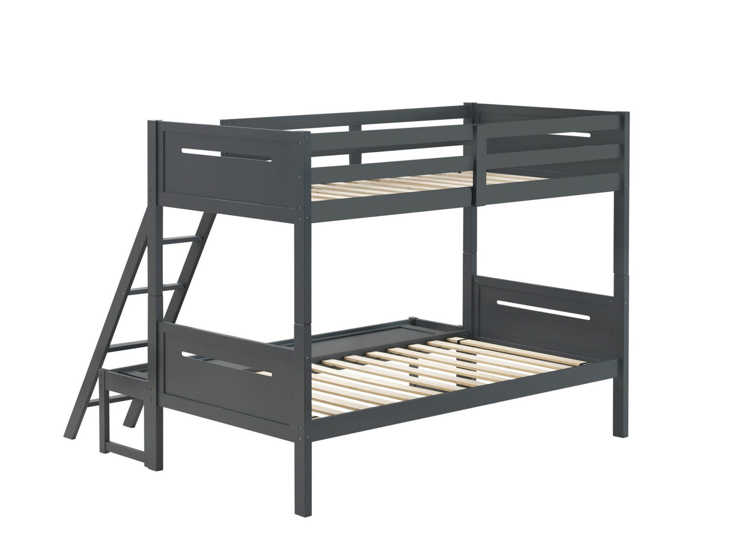 GREY - TWIN/FULL BUNK BED