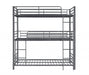 GREY TRIPLE TWIN BUNK BED - Grey Bunk Bed Bed | NorCal Furniture Santa Clara CA
