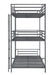 GREY TRIPLE TWIN BUNK BED - Grey Bunk Bed Bed | NorCal Furniture Santa Clara CA