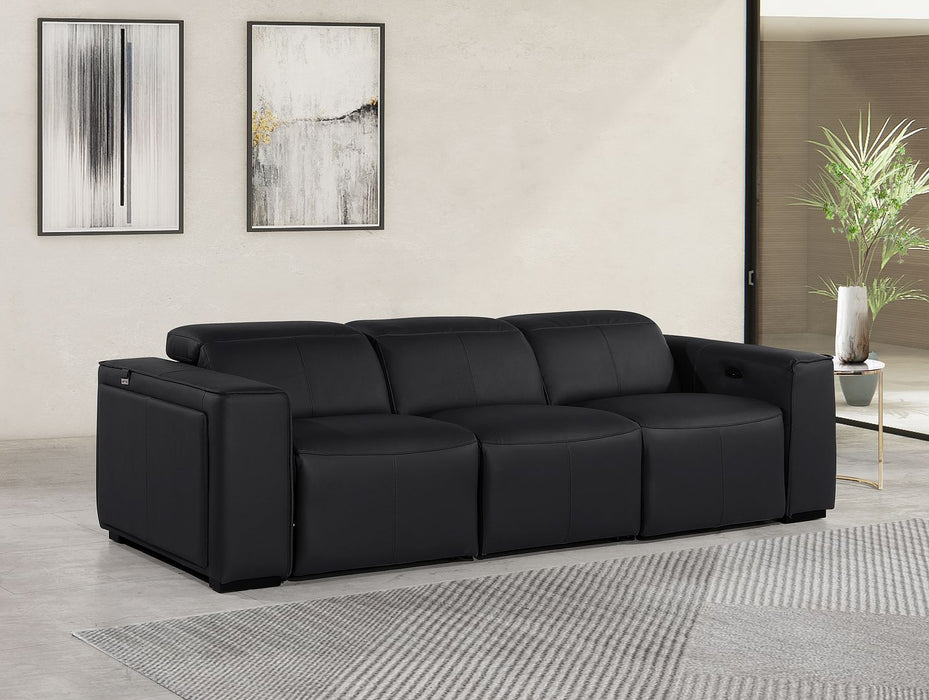DivanItalia 1224 Power Reclining Sofa – Black