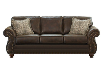 Elevations Dark Brown Stationary Sofa