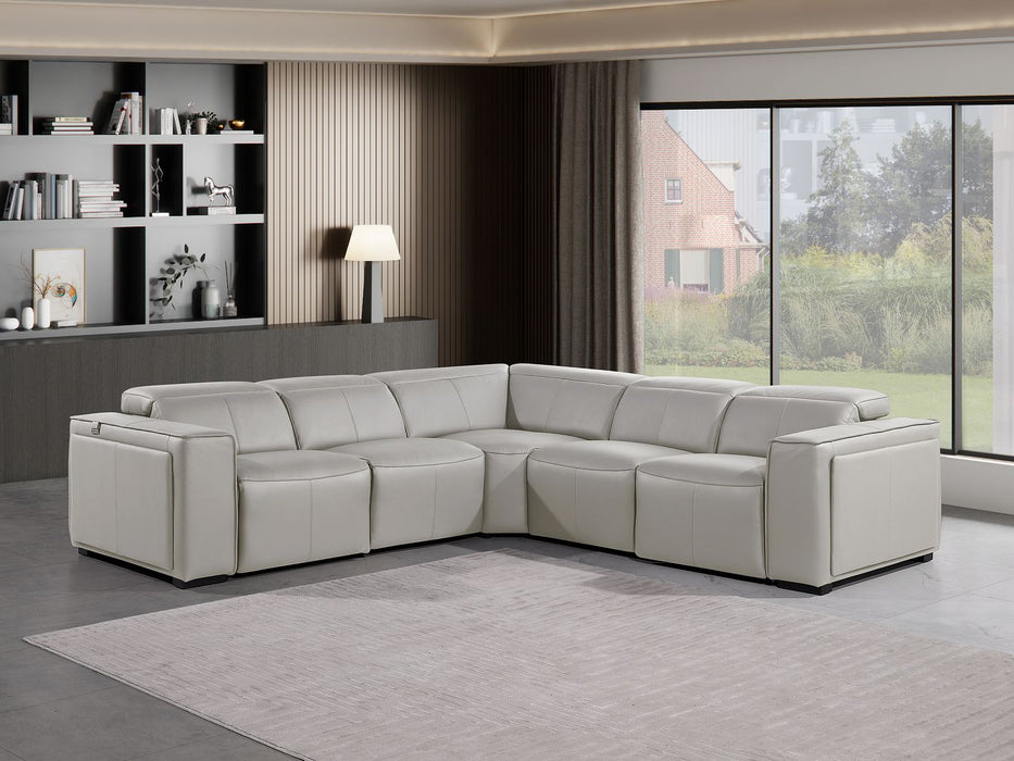 1224 Sectional - Light Grey 5pc