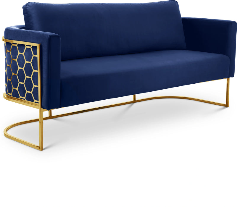 Casa Navy Velvet Sofa