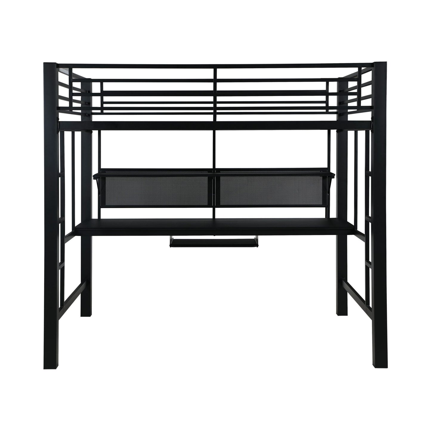 BLACK - FULL WORKSTATION LOFT BED