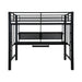 BVALON  BED - Black Contemporary Loft Bed Bed | NorCal Furniture Santa Clara CA