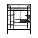 BVALON  BED - Black Contemporary Loft Bed Bed | NorCal Furniture Santa Clara CA
