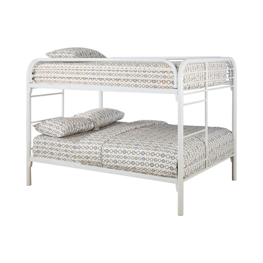 WHITE - FULL OVER FULL BUNK BED