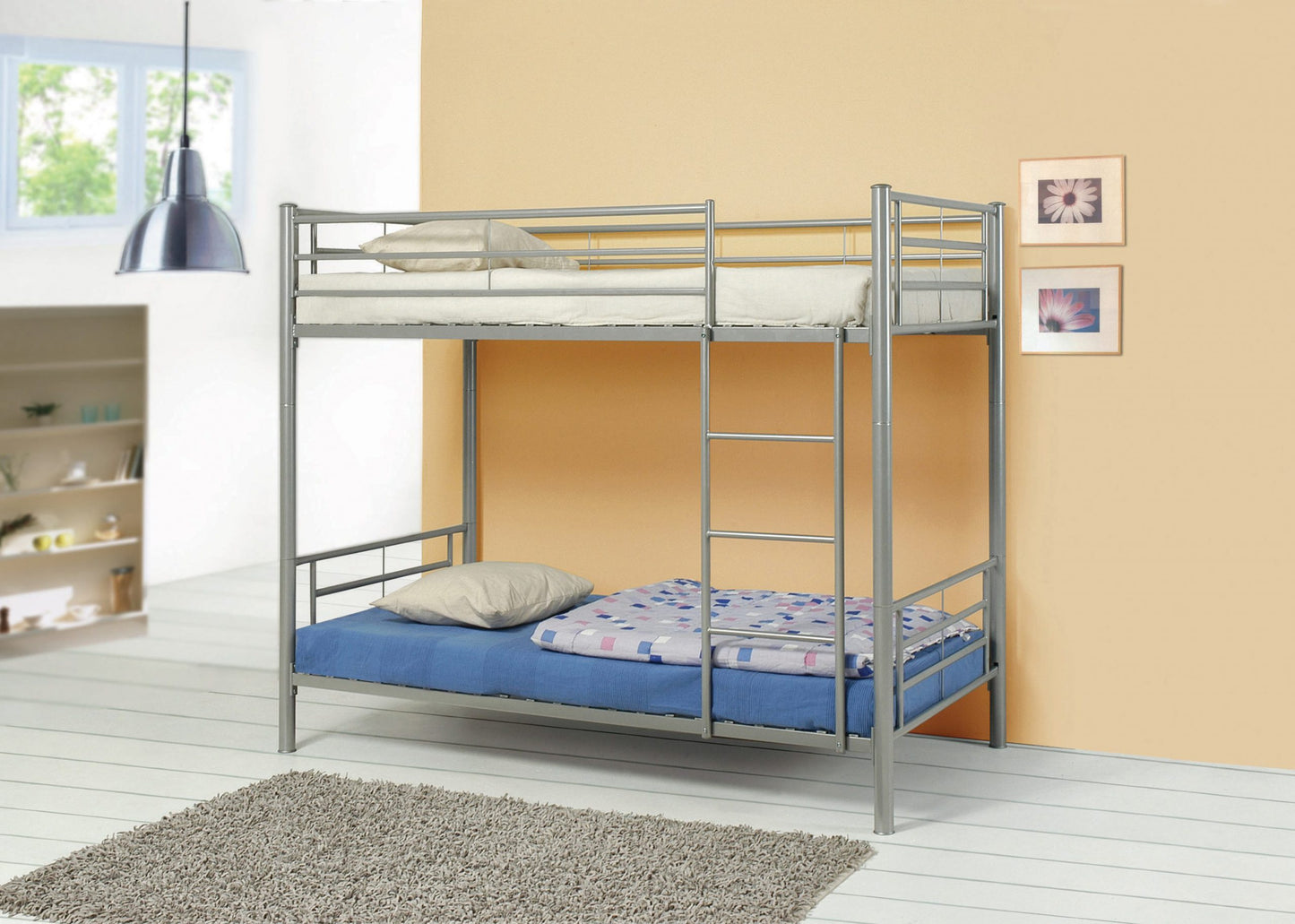 SILVER - TWIN/TWIN BUNK BED