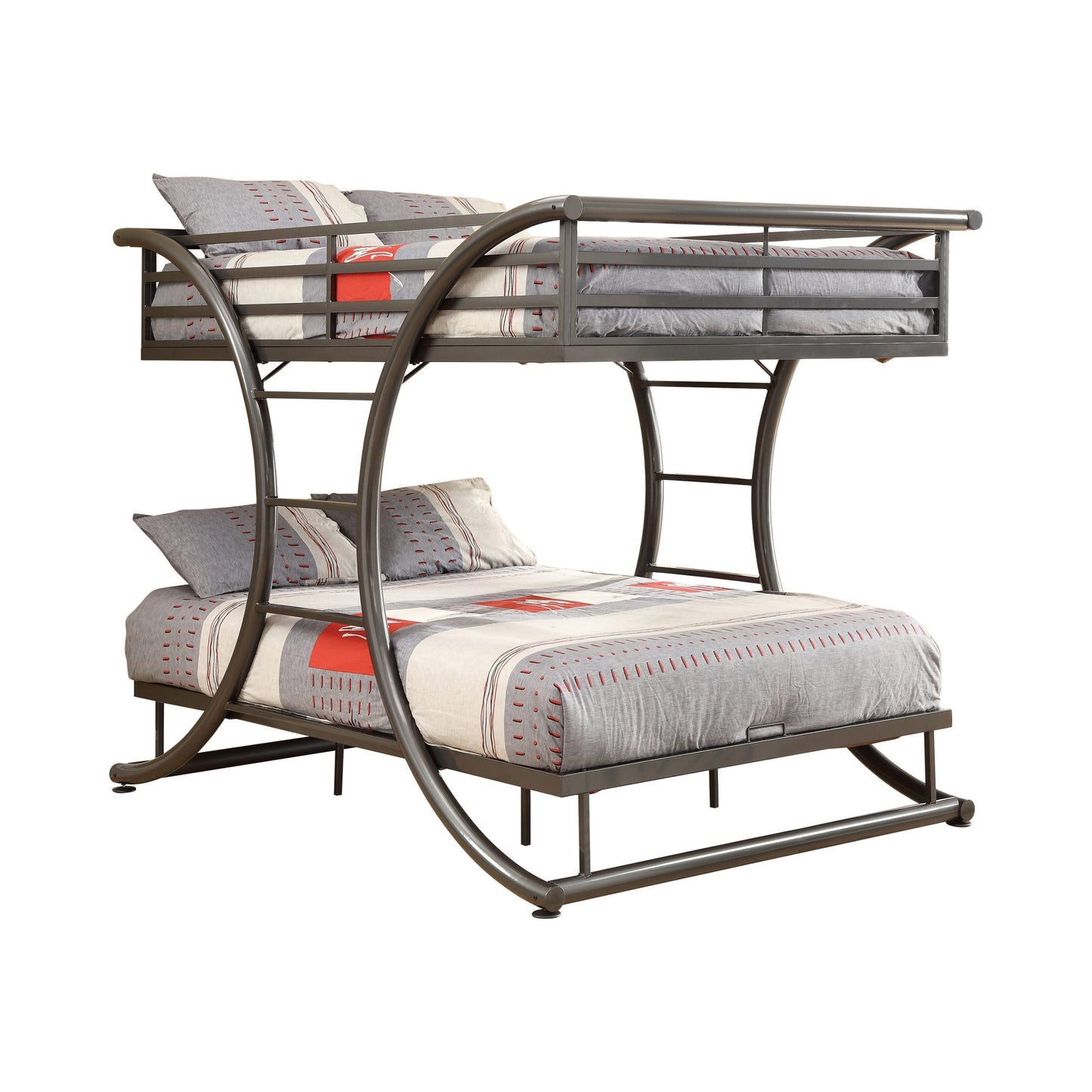 GUNMETAL - FULL/FULL BUNK BED