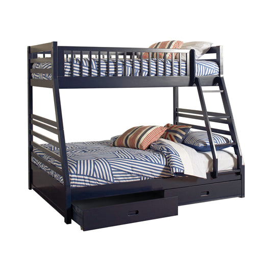 NAVY BLUE - TWIN/FULL BUNK BED