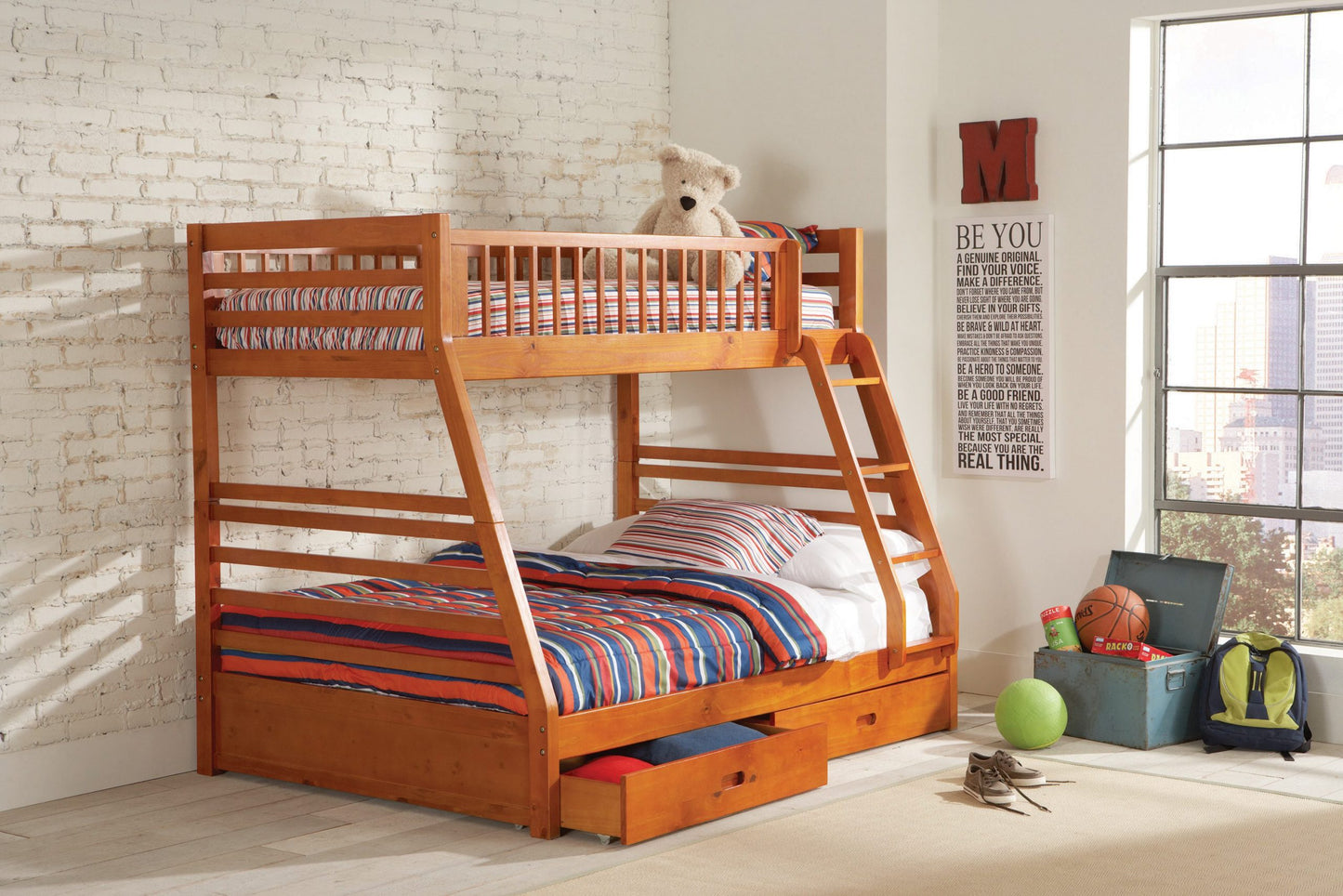 HONEY - TWIN/FULL BUNK BED