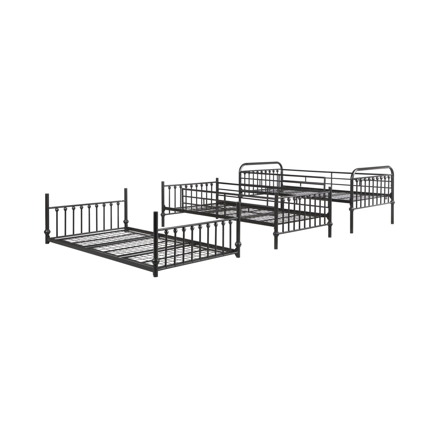 DARK BRONZE - TWIN TRIPLE BUNK BED