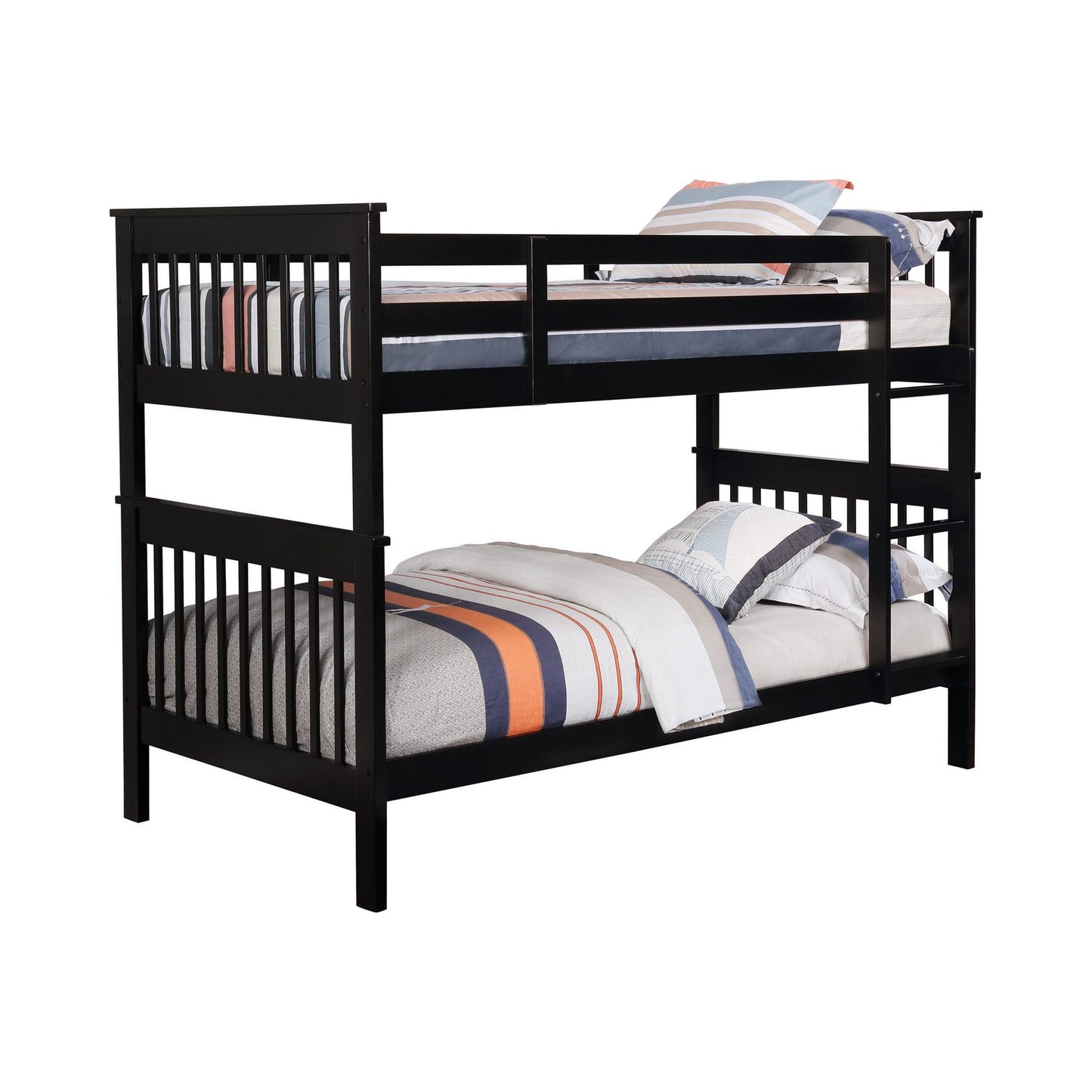 BLACK - TWIN/TWIN BUNK BED