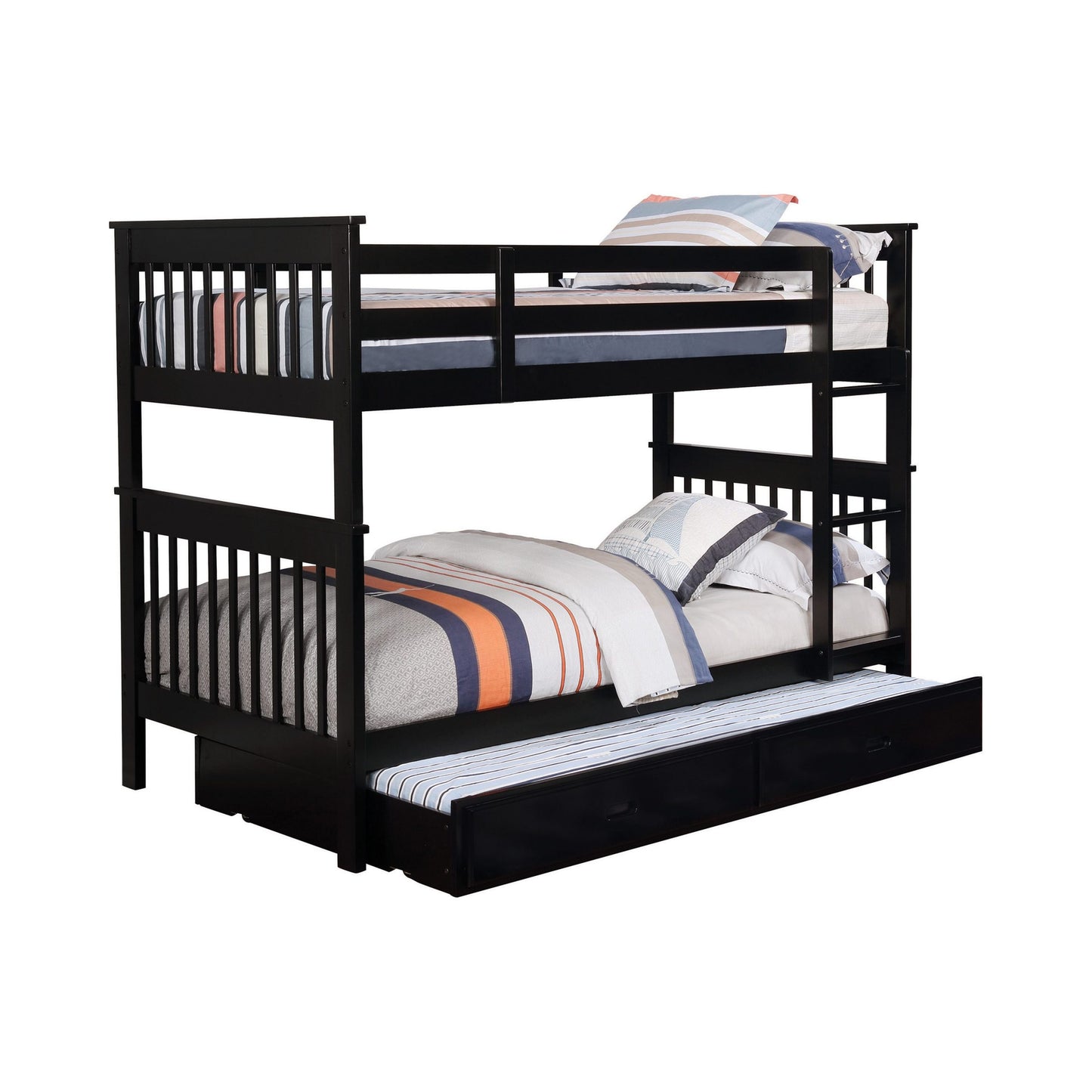 BLACK - TWIN/TWIN BUNK BED