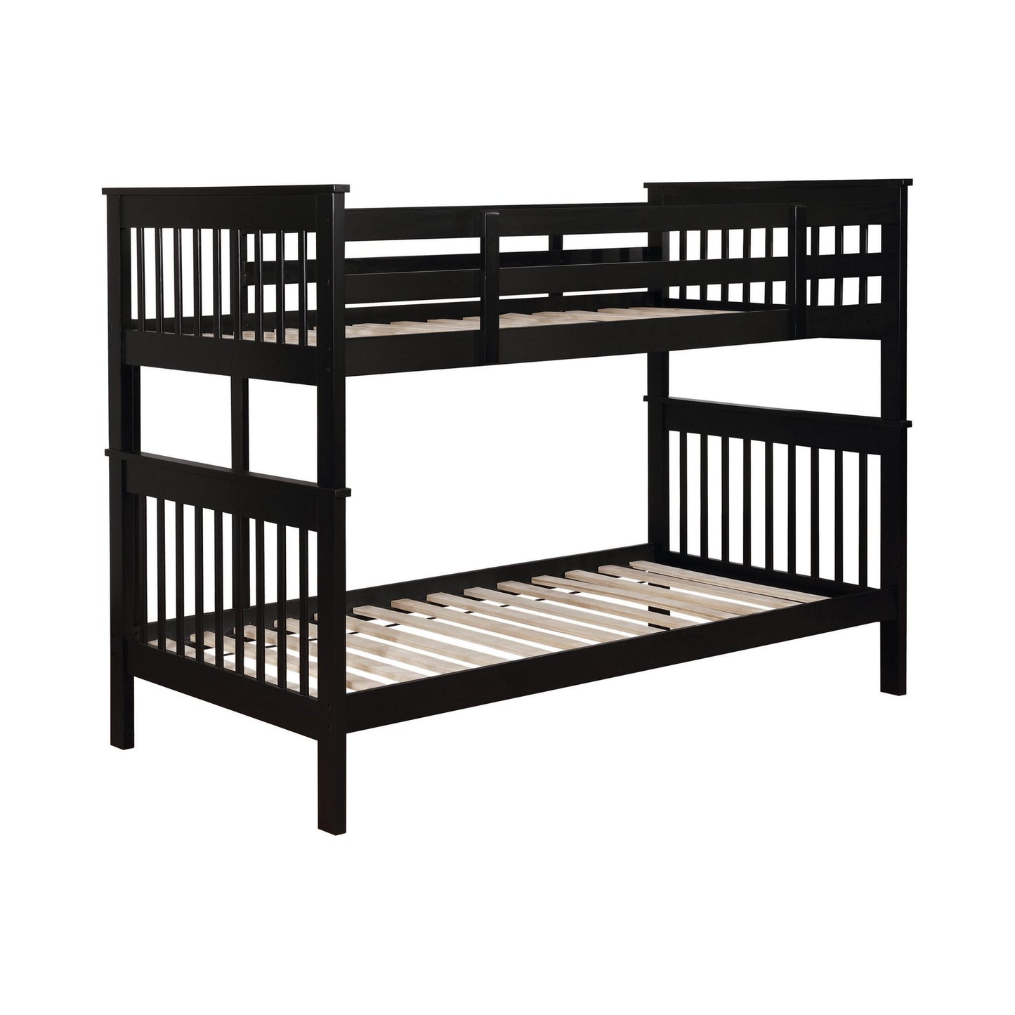 BLACK - TWIN/TWIN BUNK BED