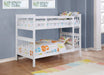 WAPMAN  BED - White Transitional Bunk Bed Bed | NorCal Furniture Santa Clara CA