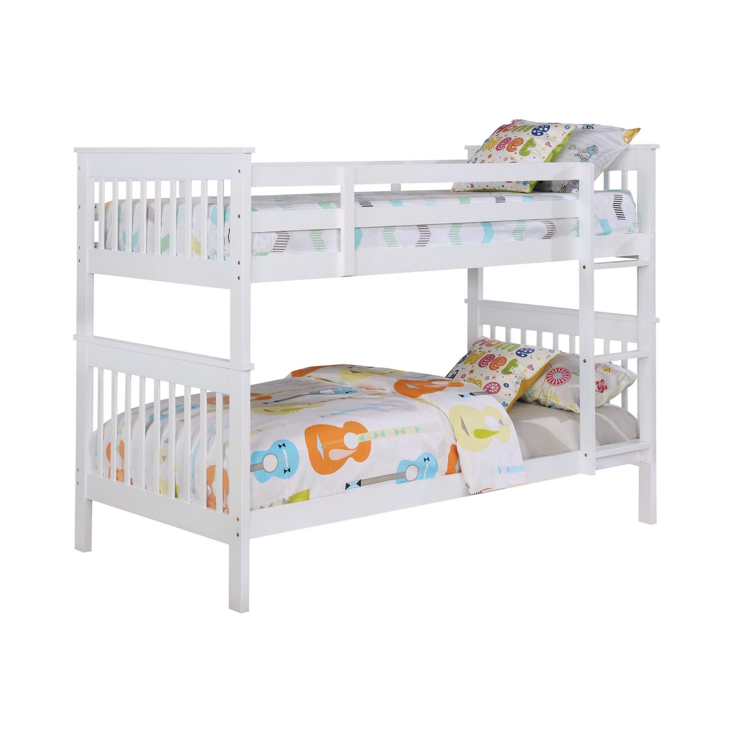 WHITE - FULL/FULL BUNK BED