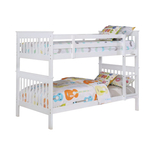 WAPMAN  BED - White Transitional Bunk Bed Bed | NorCal Furniture Santa Clara CA