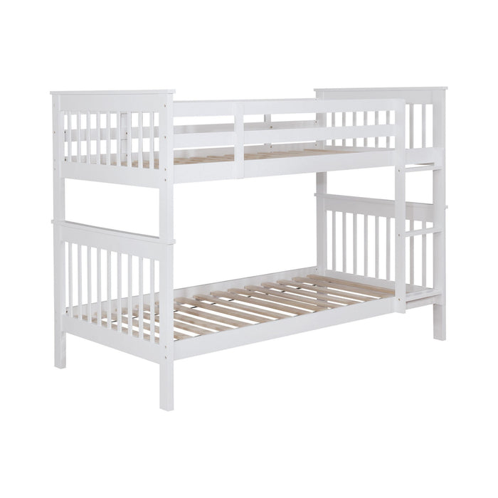 WAPMAN  BED - White Transitional Bunk Bed Bed | NorCal Furniture Santa Clara CA