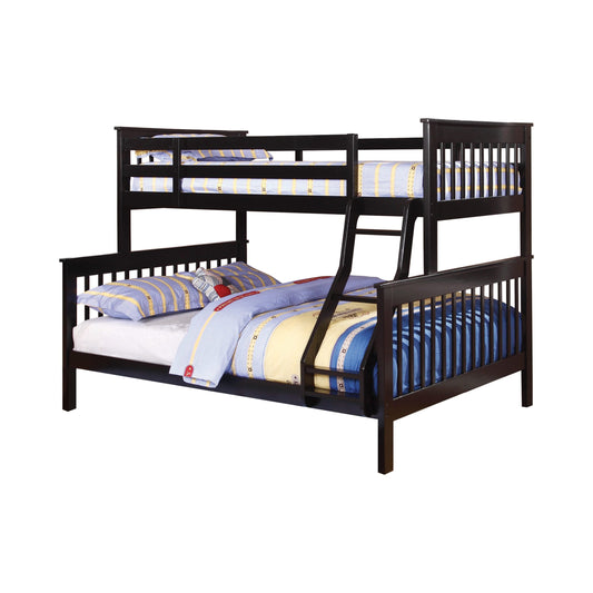 BLACK - TWIN/FULL BUNK BED