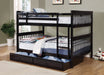 BHAPMAN  BED - Black Transitional Bunk Bed Bed | NorCal Furniture Santa Clara CA